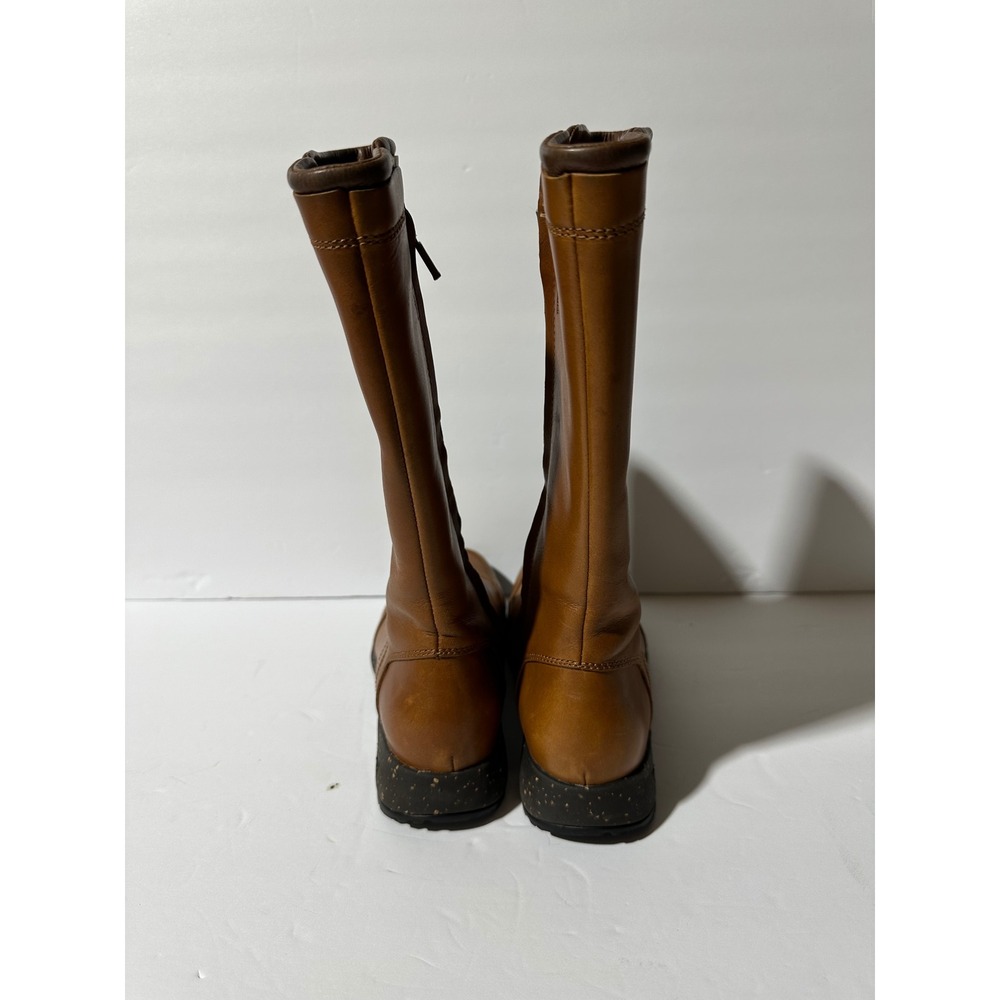 Teva Capistrano Cigar Waterproof Leather Side Zip Boots Womens Size 6.5 Brown - Picture 4 of 13